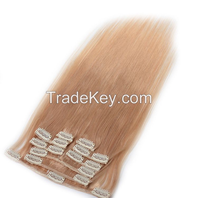 2016 New Arrivel Most Popular Hair Products Can Be Customized Cheap 100% Human Hair Clip In Hair Extension