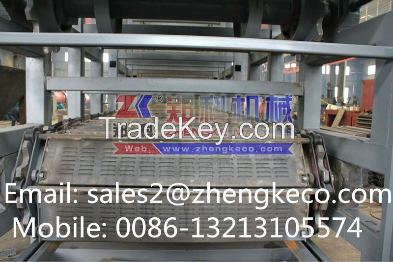High capacity agricultural and industrial chain plate dryer system