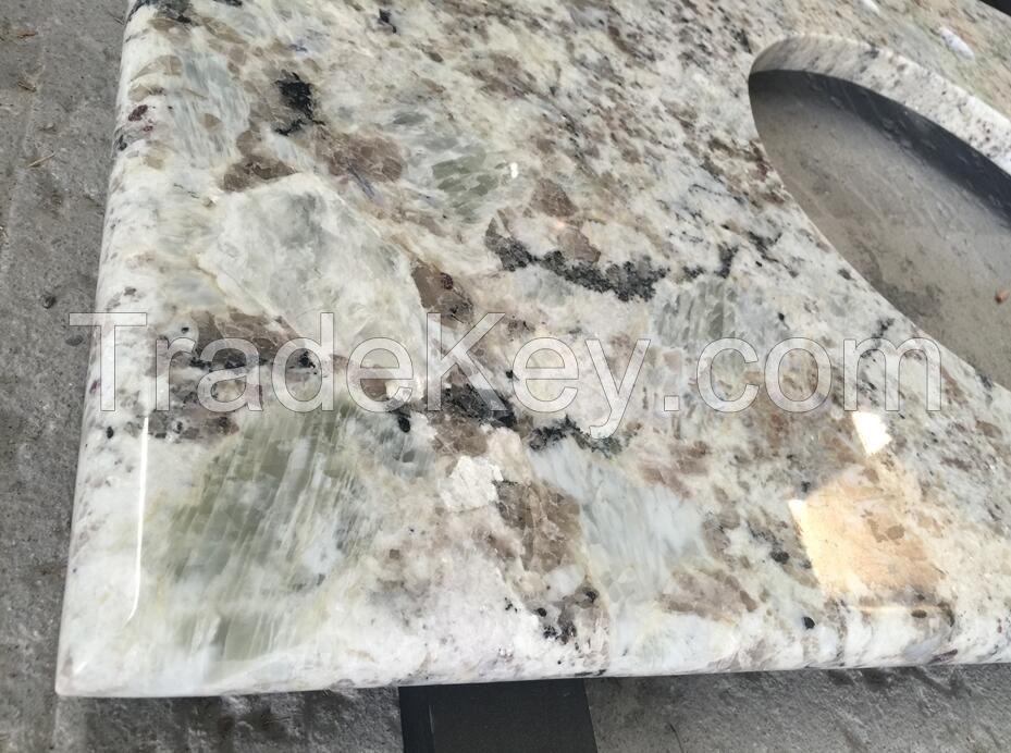 White Spring Granite Vanity 