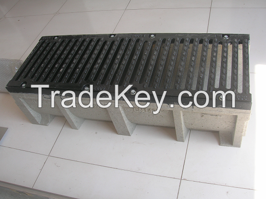 Outdoor trench drains/linear surface drains/underground drainage systems