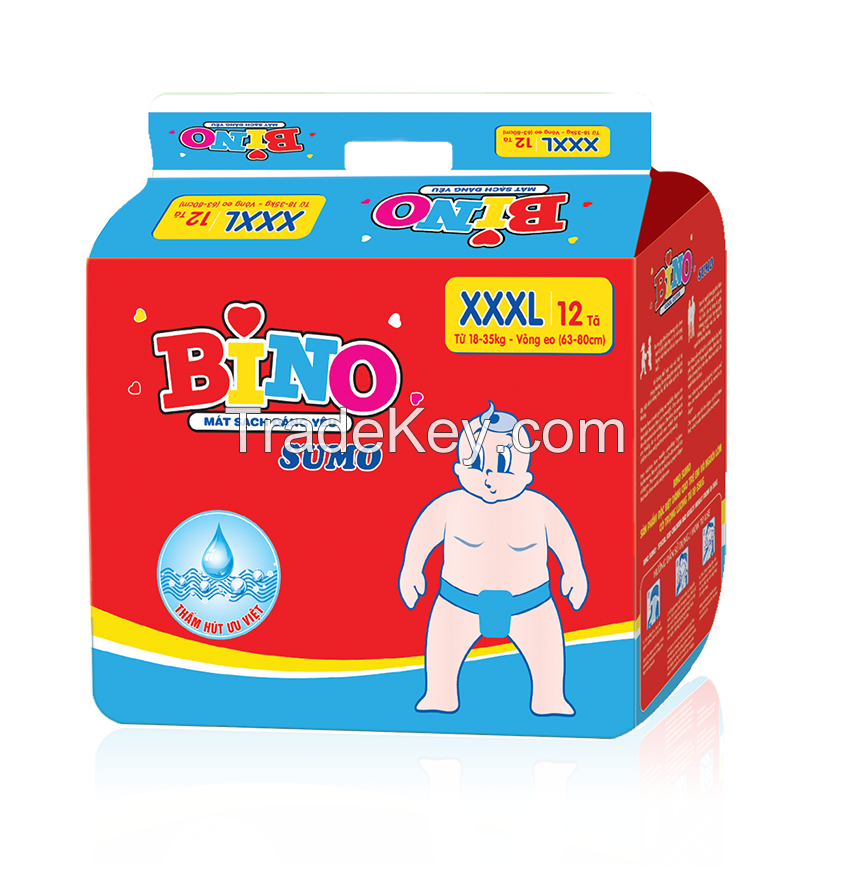 HIGH QUALITY BABY DIAPER BIG SIZE, SUMO FROM VIETNAM