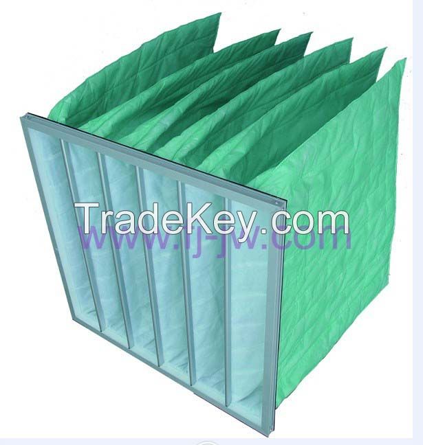 HVAC Air filter, Nonwoven Pocket Filter Bag, Synthetic Bag Air Filter