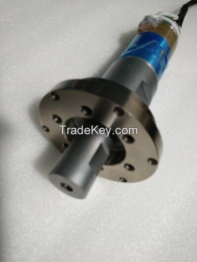 NTK 1800w Ultrasonic Welding Transducer With Booster , 20khz And 11-12nf Capacitance