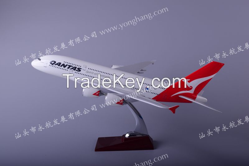 A380 resin plane model Qantas
