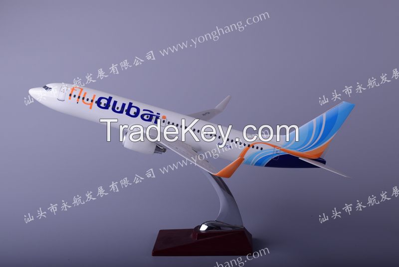 B737-800 resin plane model Fly Dubai