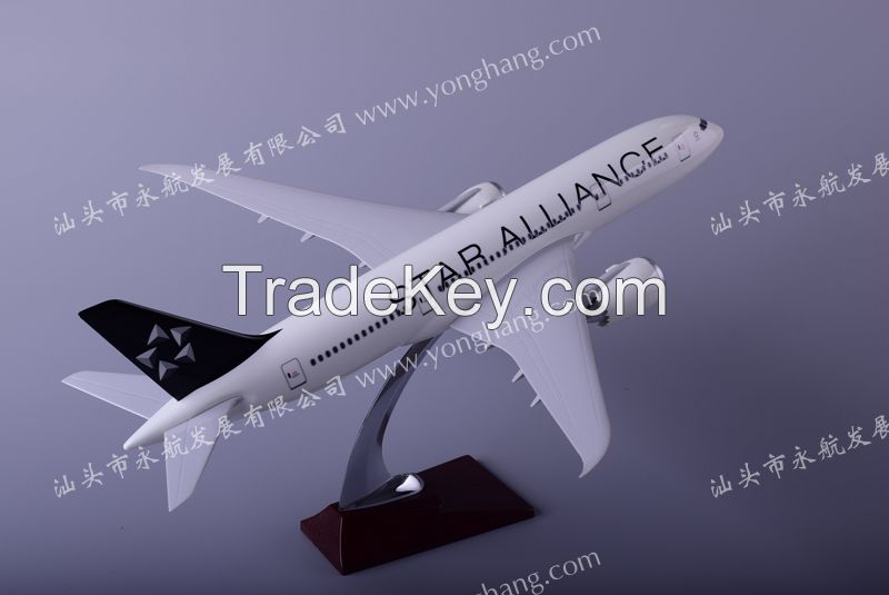B787 resin plane model Star Alliance