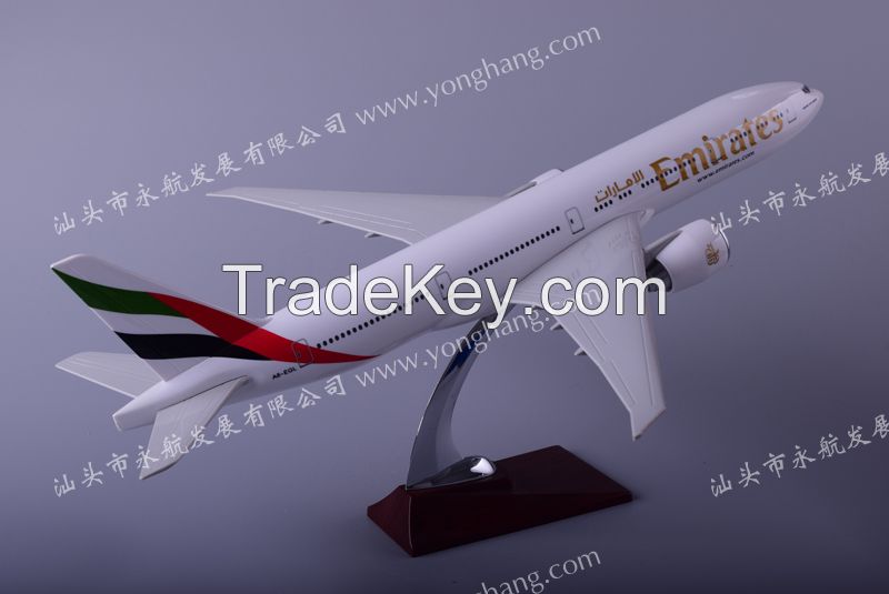 B777 resin plane model Emirates