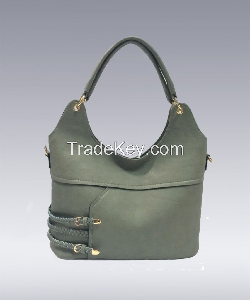Hot selling casual women bag pu leather hobo shoulder bags 