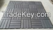 PS Material Slat with PE base Assembled WPC Outdoor Flooring