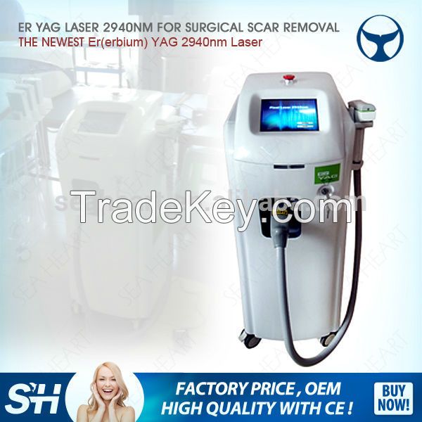 2016 Beauty equipment CE approved skin lifting 2940nm er yag laser