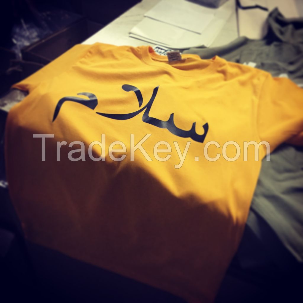 T-shirt with Arabic logo print