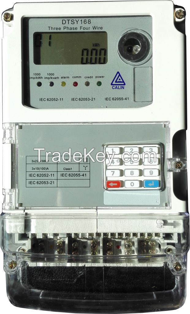 Three Phase STS Keypad Prepaid Energy Meter with GPRS Module