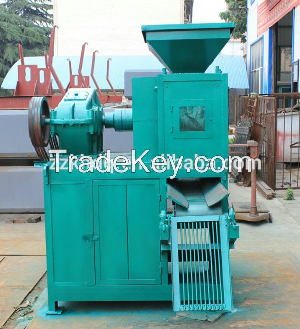 High efficiency roller press charcoal powder briquette production line