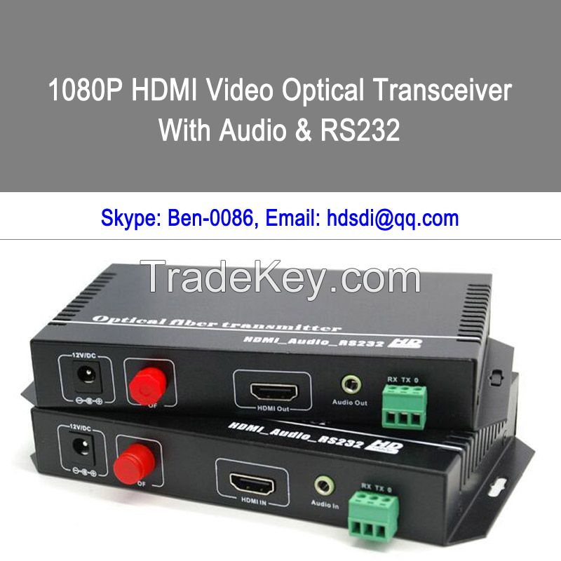 HDMI &amp; Separate audio to fiber converter and extender