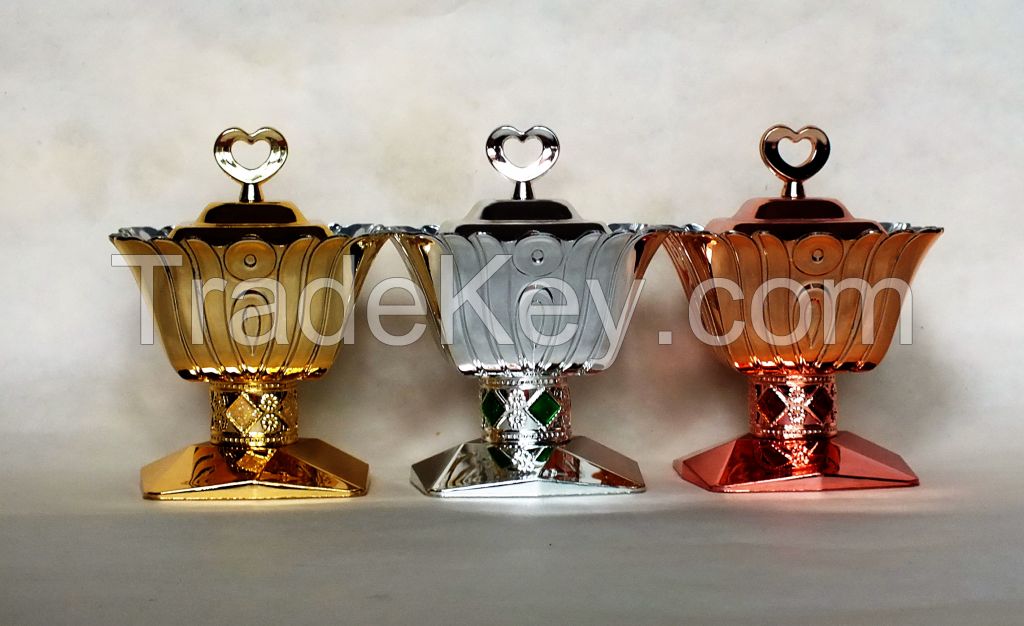 Arab high-grade fine silver goblet square Sugar Bowl