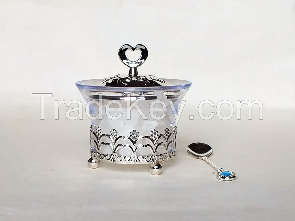 Arabia Exquisite Iron beads Louhua  Sugar bowl
