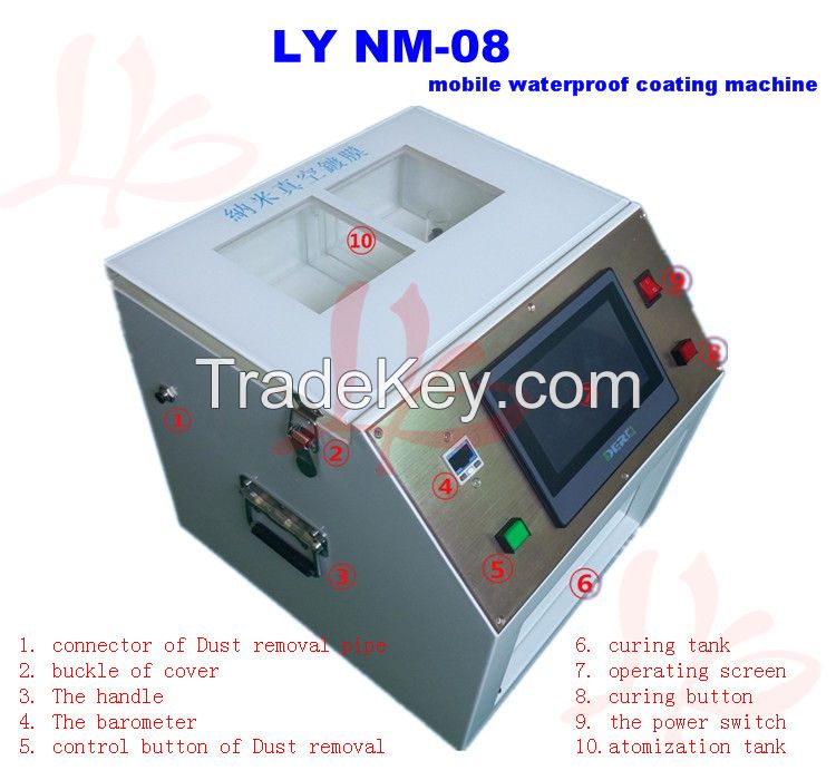 mobile waterproof vacuum nano coating machine