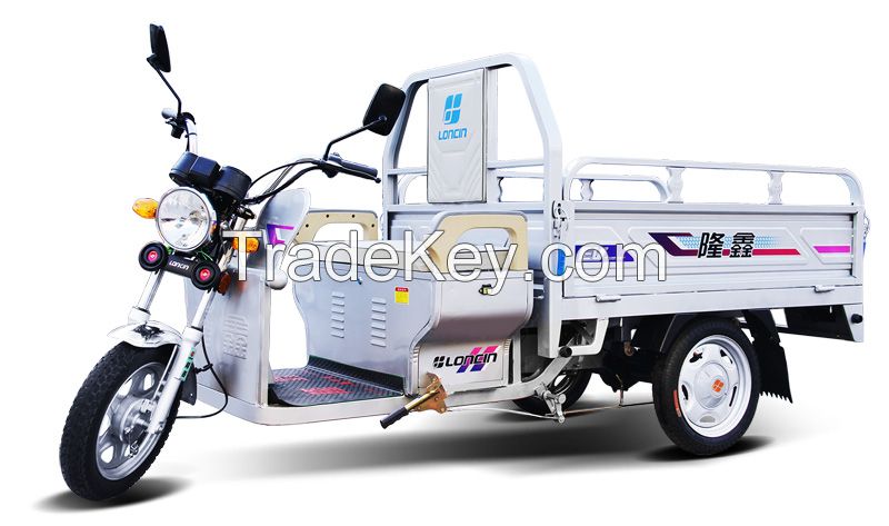 China Loncin cargo use Gas motorcycle JX2 three wheel open motor tricycle CCC