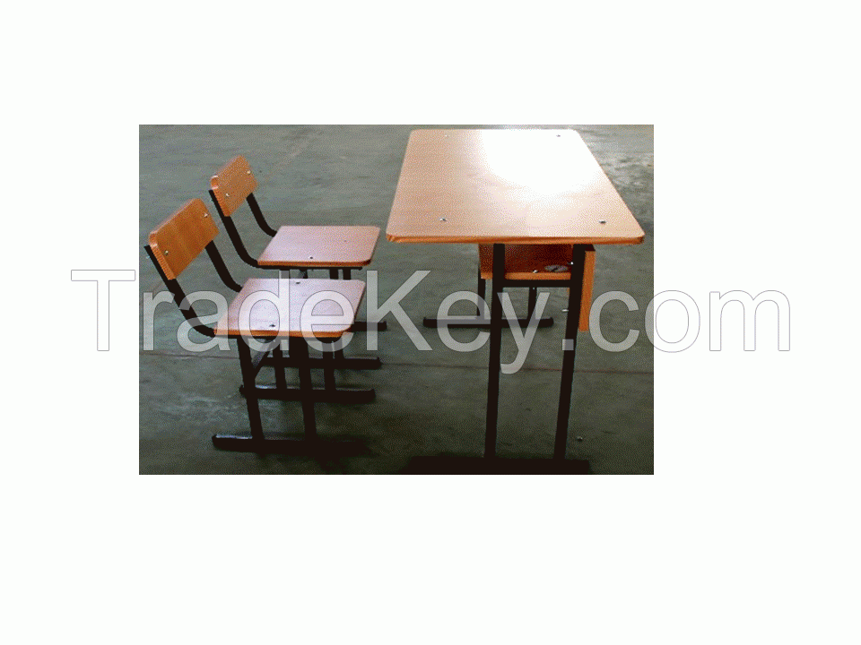 school desk and chair