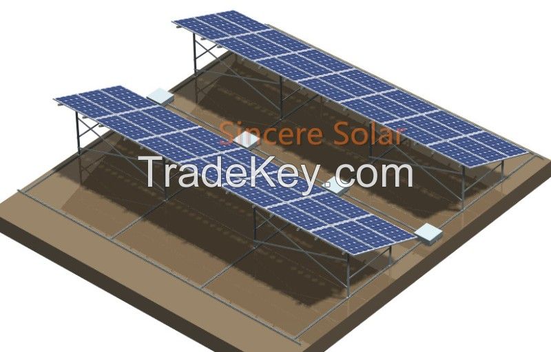 Cement Flat Roof Solar Mounting System