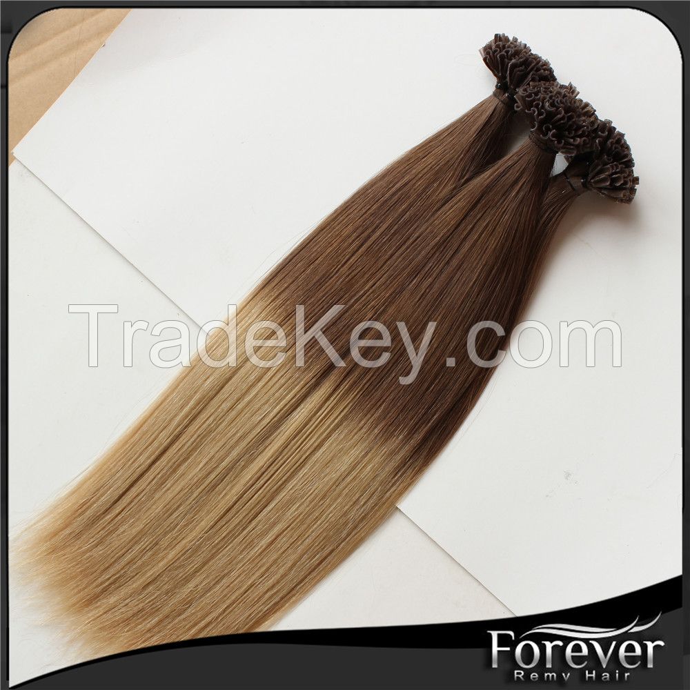 Forever best quality hair extensions nail tip hair  18in 0.8g/s colors in stock