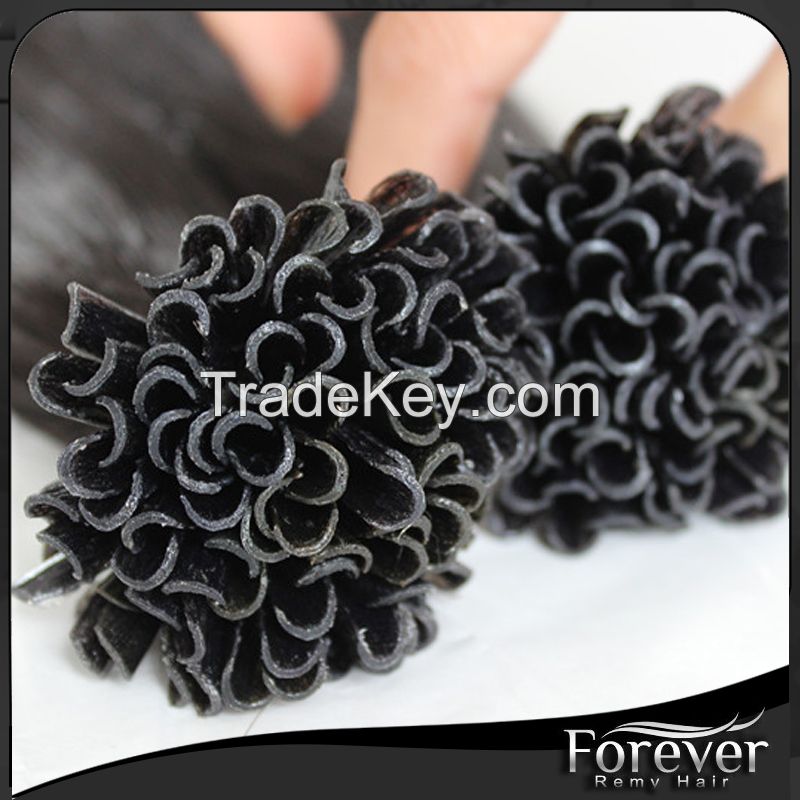 Forever Fast shipping hair extensions nail tip hair  18in 0.8g/s colors in stock