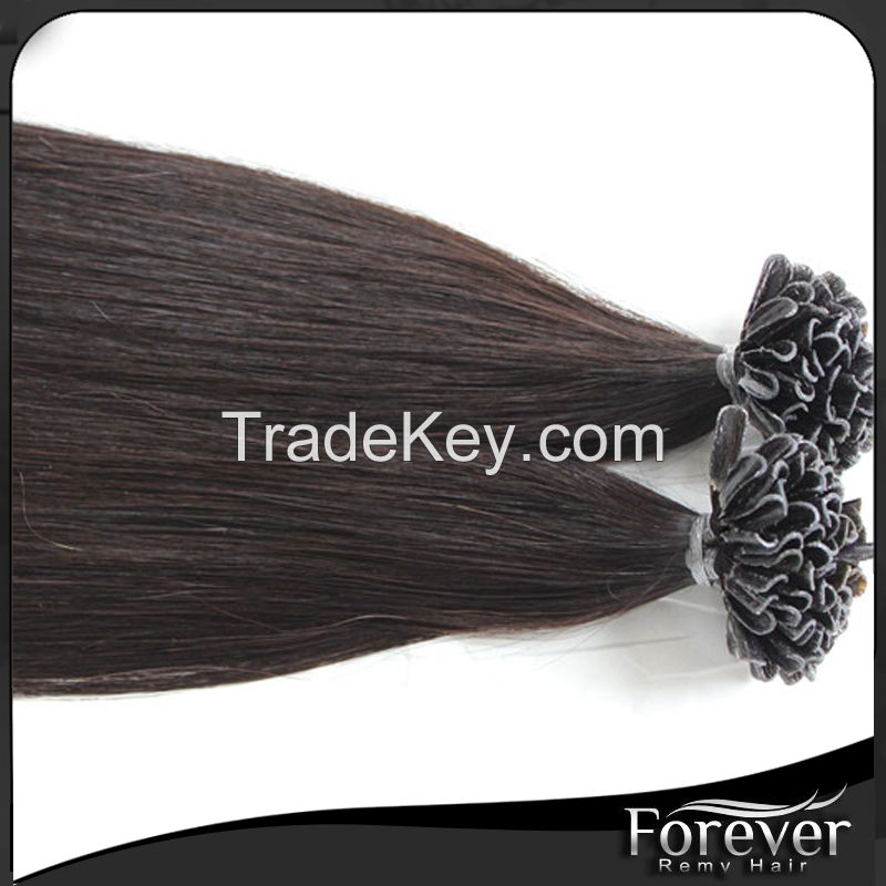 Forever Fast shipping hair extensions nail tip hair  18in 0.8g/s colors in stock