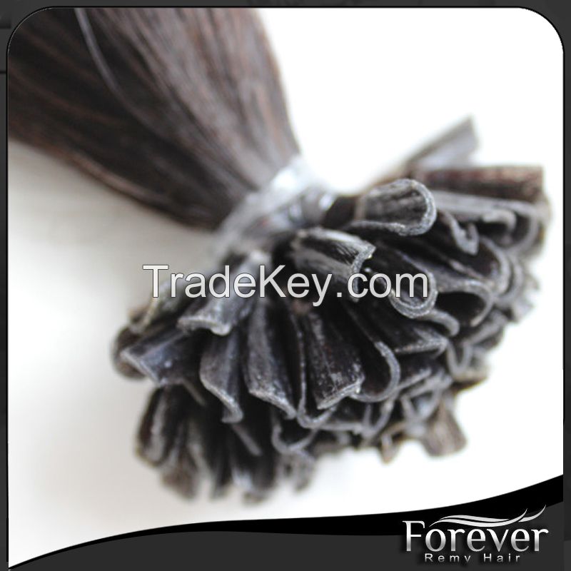 Forever Fast shipping hair extensions nail tip hair  18in 0.8g/s colors in stock