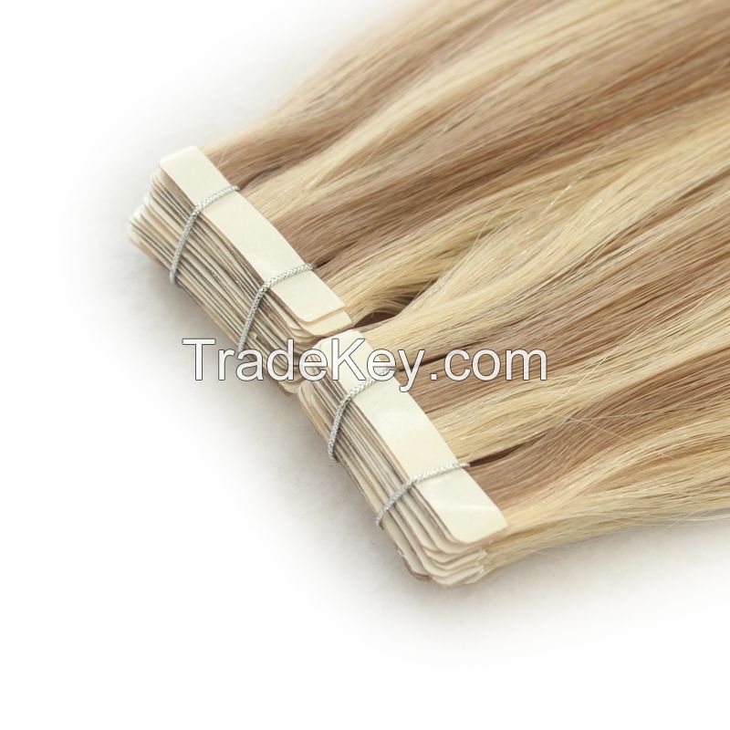 Forever best quality hair extensions tape hair 18inch,colors in stock