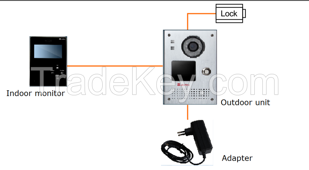 7 "video intercom doorbell household household color visual villa video intercom doorbell one-on-one