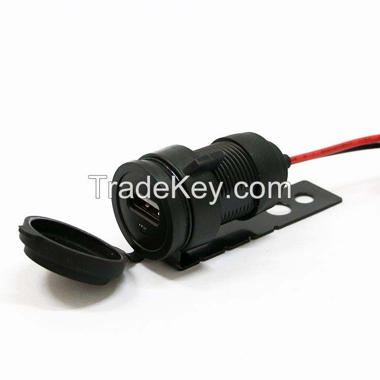 12V Waterproof Motorcycle Handlebar Cell Phone USB Charger Power Adapter