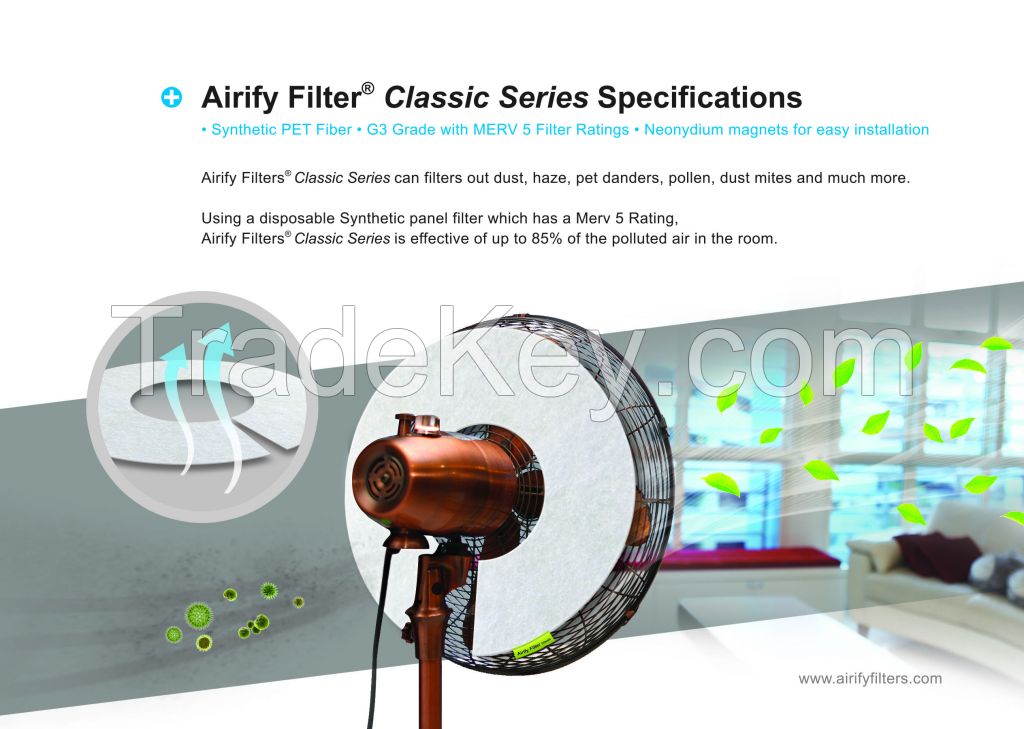 Airify Classic Anti_Microbial Air Fan Filter