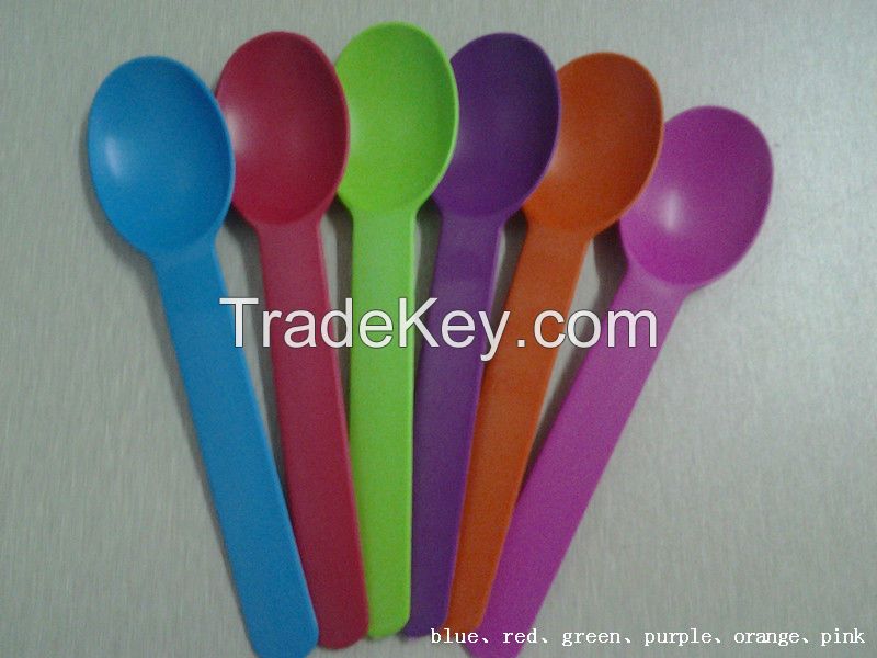 Colorful Disposable Biodegradable Yogurt Spoons