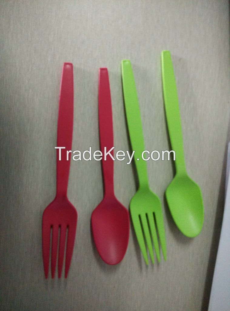 Ecofriendly Disposable Biodegradable Cornstarch Grapefruit Spoons