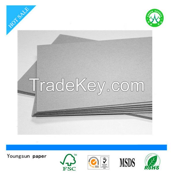 grey board paper grey paperboard/grey cardboard for gift packaging box&amp;bag etc