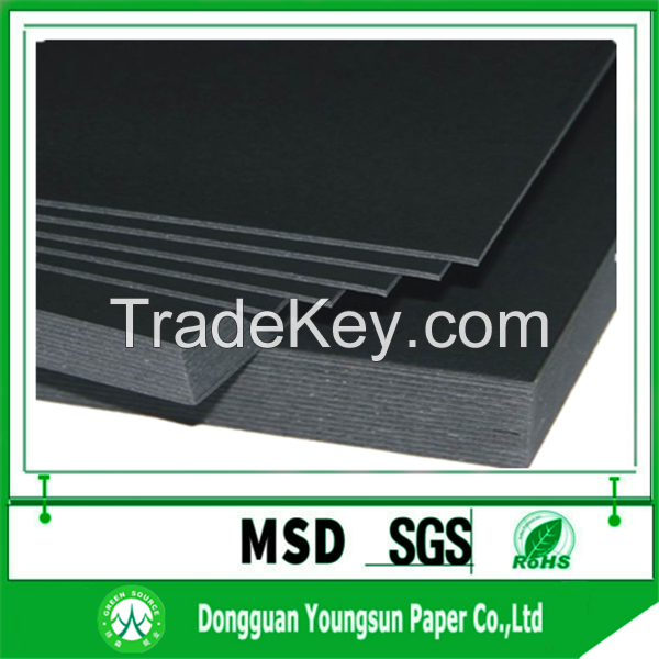 250gsm 300gsm 350gsm black paper board sheet