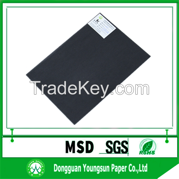 250gsm 300gsm 350gsm black paper board sheet 