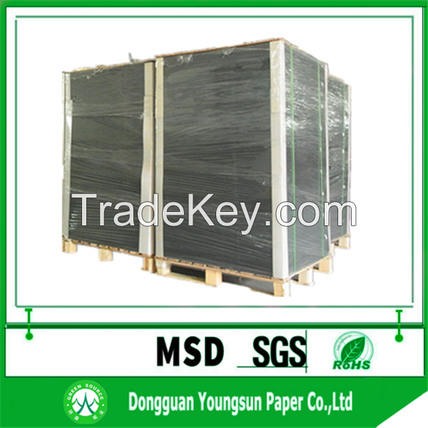 400gsm 450gsm-1200gsm  black chipboard sheet for cardboard box