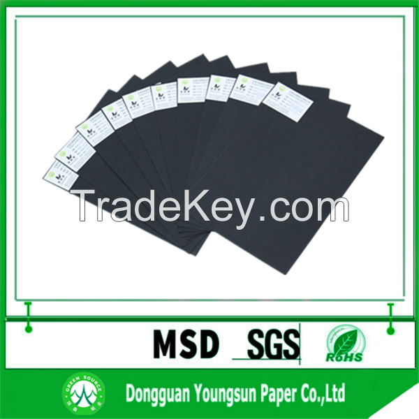 150gsm 180gsm 230gsm two side coated black paper 