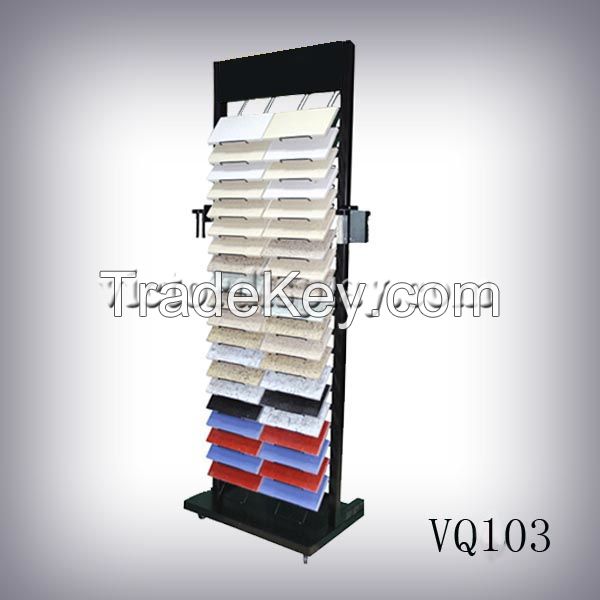 VQ103 Flooring Standing Quartz Stone Tower Display