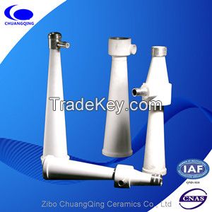 Wear Resistant Alumina Ceramic Cone-shaped Tubes for pulp cleaners