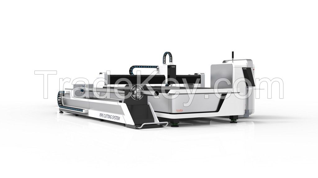 E-T CNC fiber laser cutting machine for both sheet and tube