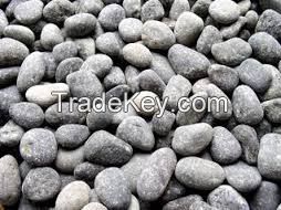white , colorful, decorative natural pebble stone for paving or decoration