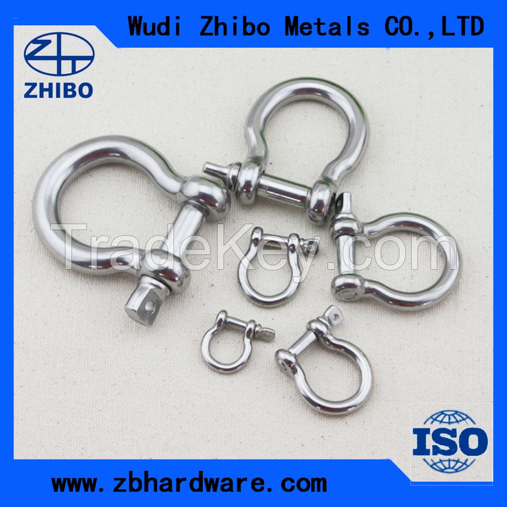 Hot Forged Stainless Steel AISI304/316 D Shackle/Bow Shackle US/Europe