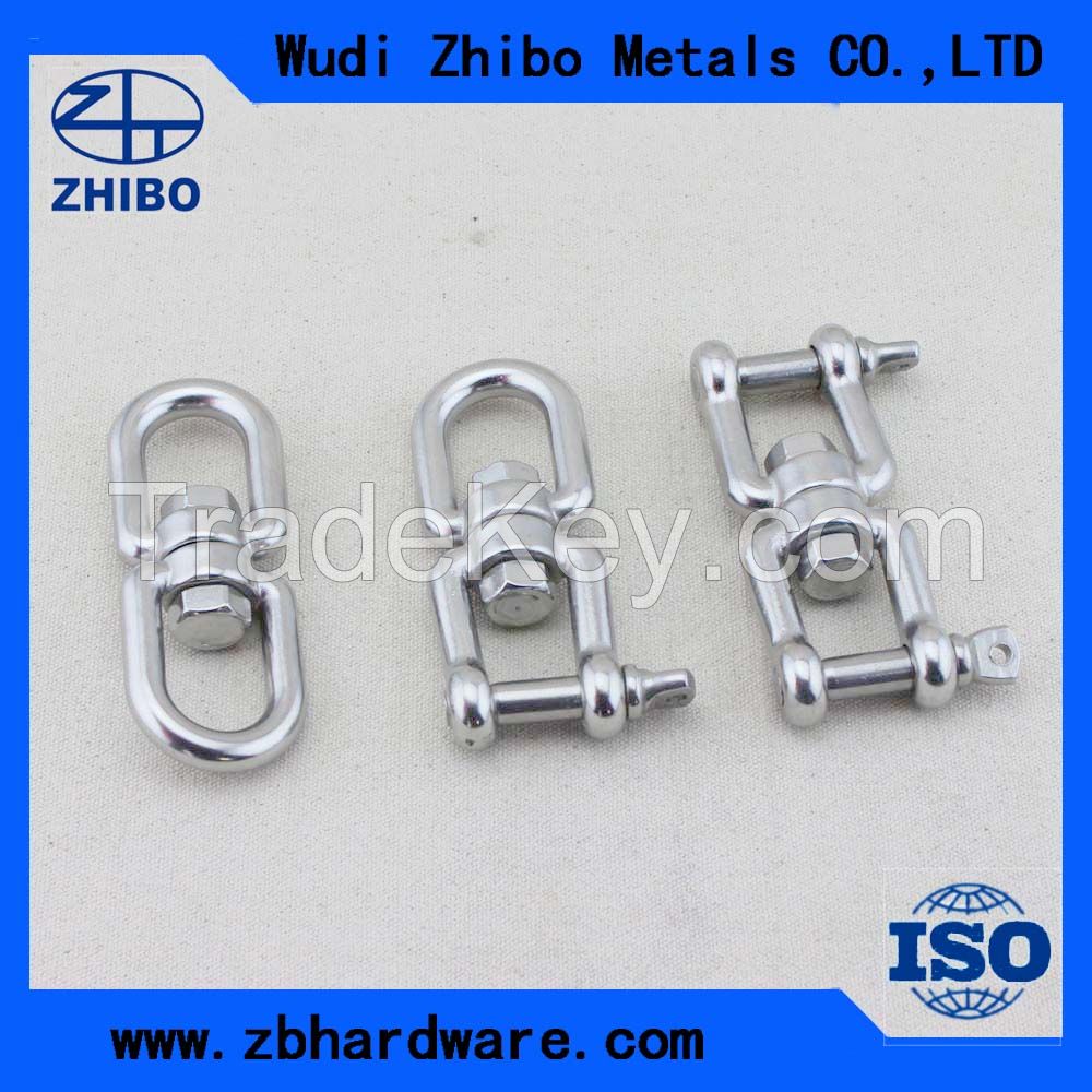 Stainless Steel Swivel Jaw And Jaw Chain Swivel Rigging Hardware