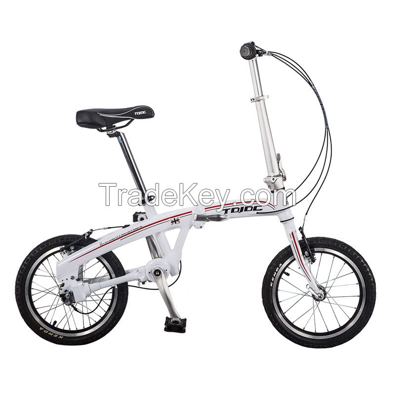 TDJDC-SF325 Chainless SHIMANO Inner 3-Speed SG-3R40 Derailleur 20'' 6061 Aluminium Alloy Shaft Drive Folding Bicycle White Style For Body Stature 160CM-195CM For Age over 14