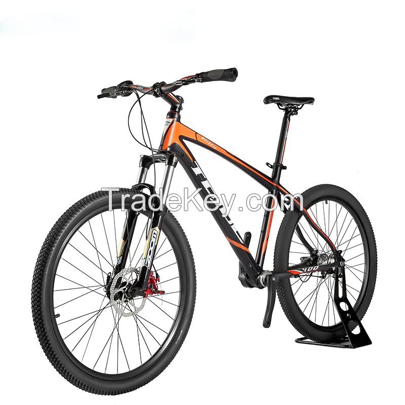 TDJDC Leader 400 Chainless Inner 3-Speed 26*17'' Shaft Drive Mountain Bicycle With High-Precision Transmission Orange Style 6061 Seamless Aluminium Alloy