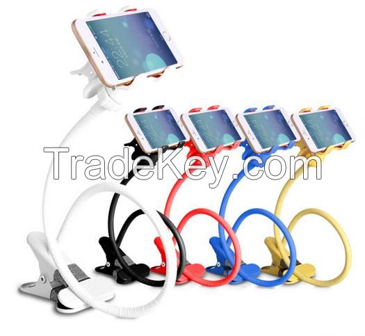 Folding mobile phone holder/cell phone necklace holder flexible for smart phone