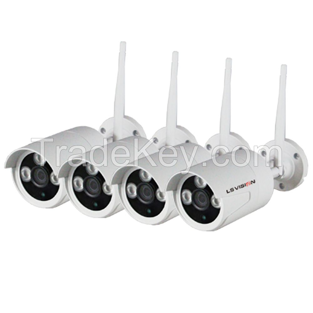 Ls Vision H.264 home security 1080p 4ch Wifi Nvr Kits cctv camera 2 years warranty(LS-WN9104)