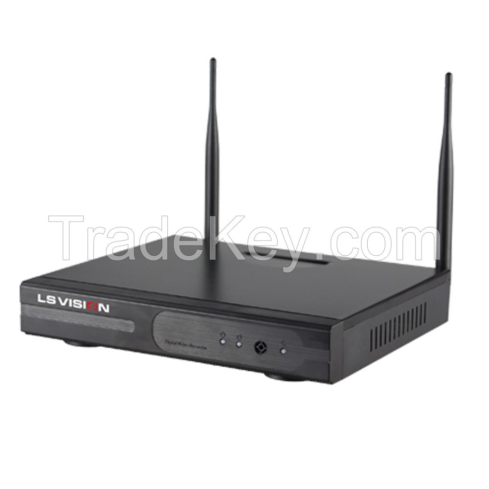 LS Vision 2016 newly updated 4ch 720P wireless nvr & monitor (LS-WK7104M)